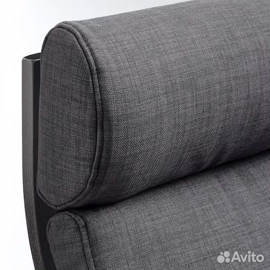 Поэнг Подушка Шифтебу темно-серый оригинал икеа