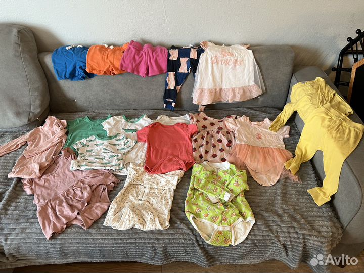 Одежда пакетом 80-86 на девочку