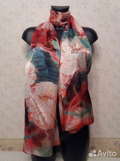 Шарф шёлк атлас Китай