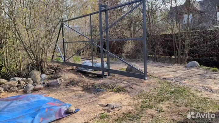 Откатные ворота. Свое производство