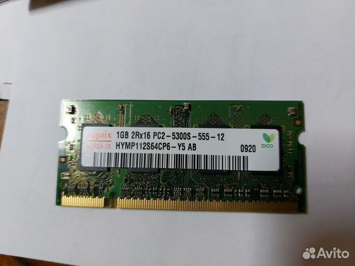 Память для ноутбука 1Gb so-dimm/DDR2