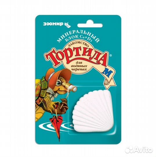 Минер. блок Тортила М для водных черепах 30г