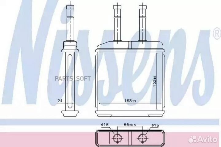 Радиатор отопителя daewoo matiz (1998) 0.8