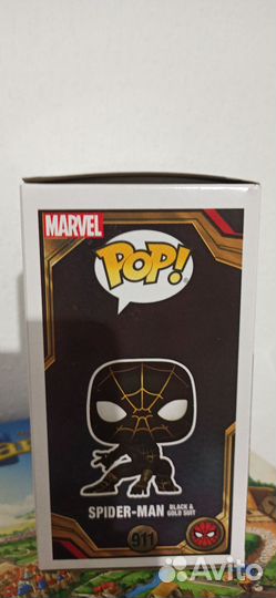 Funko POP Marvel Spider-Man Black & Gold Suit 911
