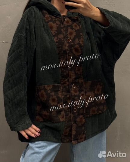 Куртка вельвет весна италия большие размеры