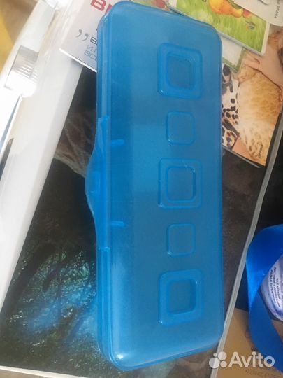 Пенал пластиковый, тонированный