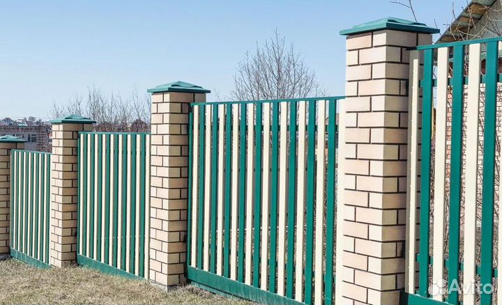 Забор из евроштакетника качественно качественно