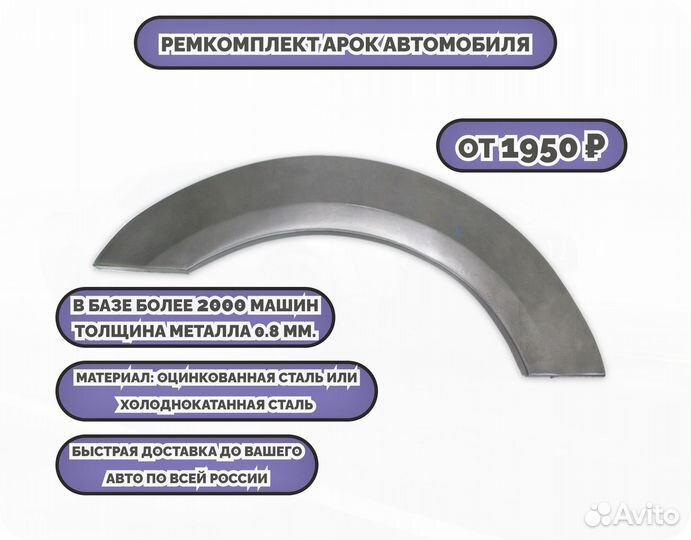 Ремонтные арки (ремкомплект) на машину