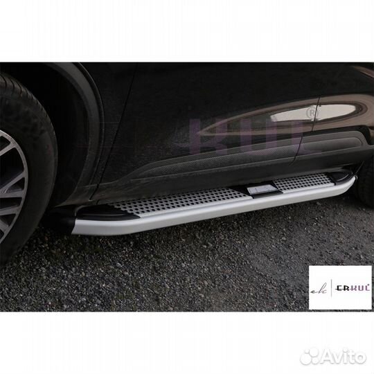 Пороги (алюминий+пластик) от erkul