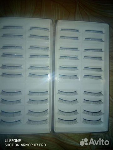 Накладные ресницы с клеем