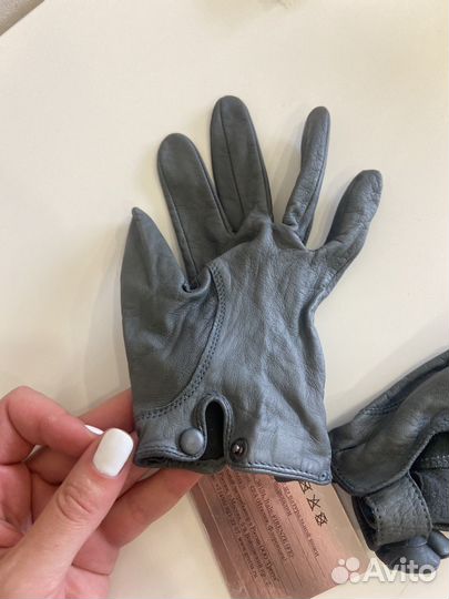 Перчатки женские кожаные 7 размер