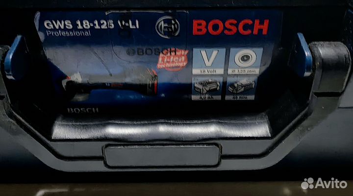 Bosch gws 18 125 v li