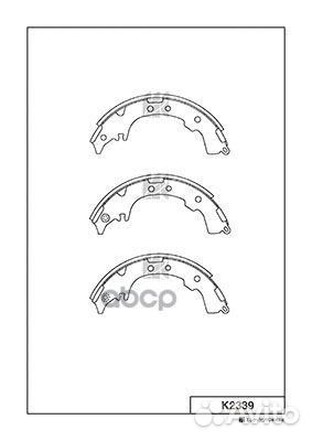 Тормозные колодки барабанные toyota liteace/TOW