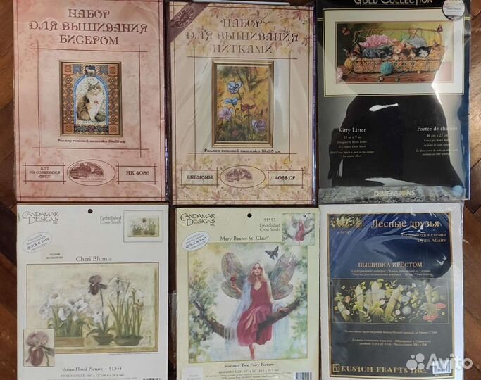 Наборы для вышивания крестом разных фирм