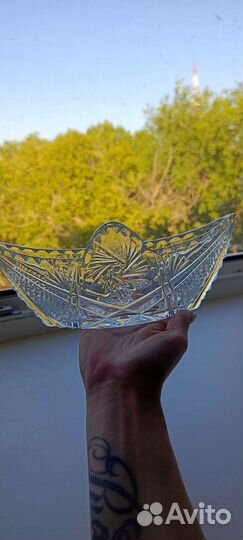 Хрустальный салатник 