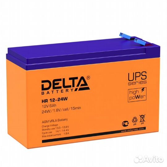 Новый аккумулятор delta HR 12-24W