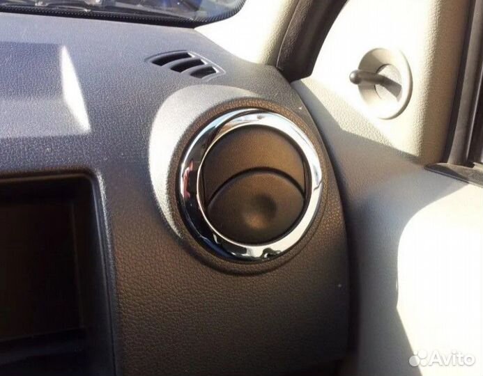 Кольца накладки на дефлекторы Ларгус/Рено нерж