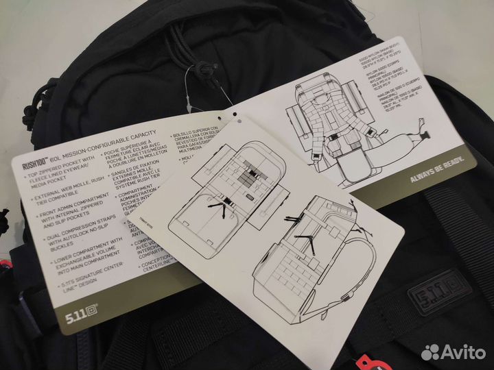 Рюкзак тактический 5.11 Rush 100 black