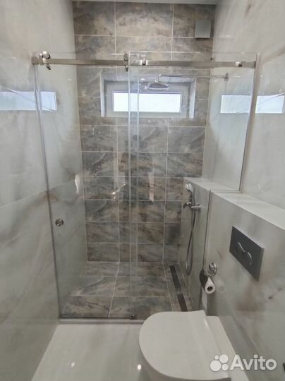 Стеклянная перегородка для душа