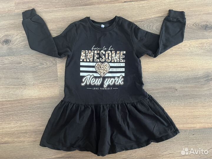 Большой пакет одежды для девочки 116-122