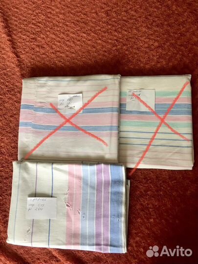 Постельное белье лён б/у, полотенца