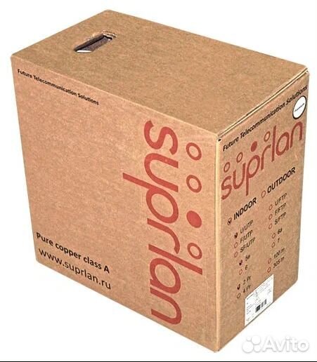 Кабель витая пара Utp 5e медь Suplan Standart 4PR