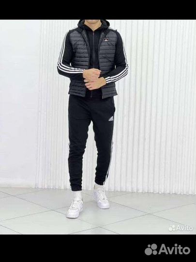 Мужской спортивный костюм адидас тройка adidas хб