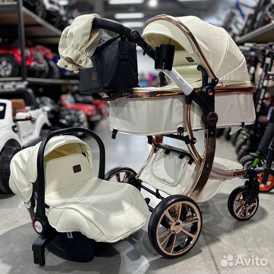 Коляска luxmom 3 в 1 трансформер