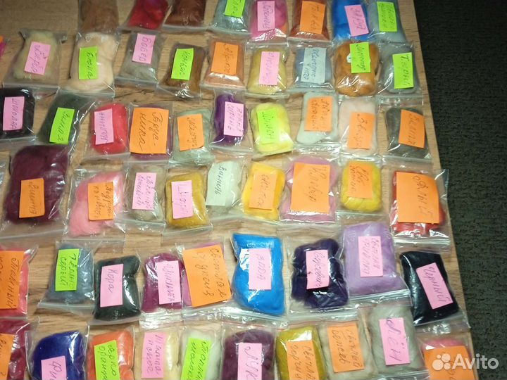 Шерсть для картин и валяния