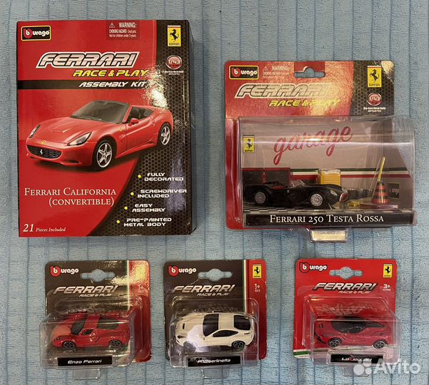 Ferrari burago 1/43 и 1/64