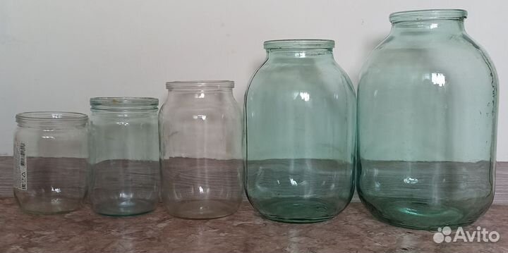 Стеклянные банки 0.5 л, 0.65 л, 1 л. 2л,3 л. Много