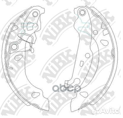 Колодки тормозные барабанные для Ford FN0578 NiBK