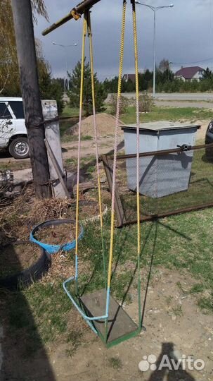 Детские качели уличные бу