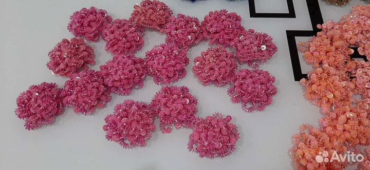 Паетки с бисером