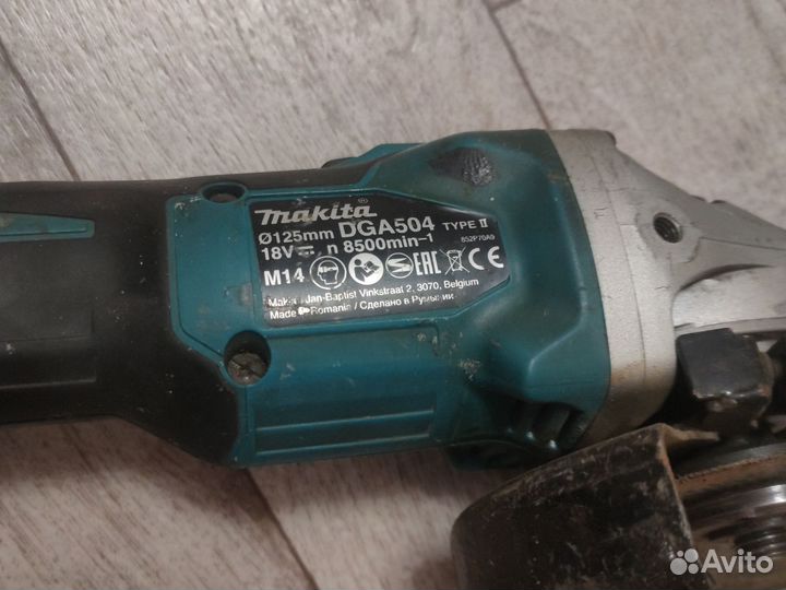 Аккумуляторная ушм Makita DGA504RTE