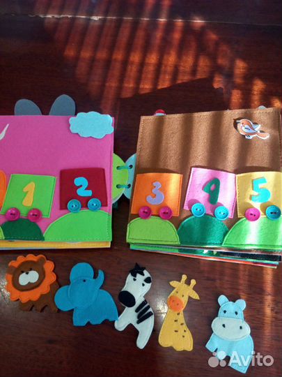 Развивающая книжка из фетра