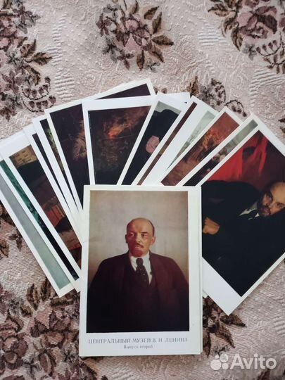 Набор открыток с Лениным 80г