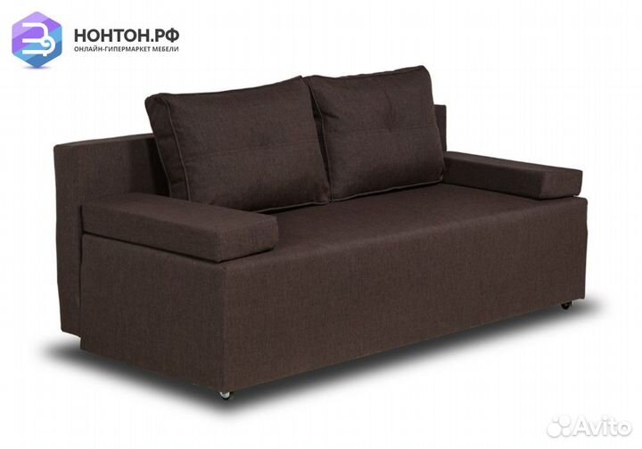 Диван еврокнижка Лиссабон кофейный