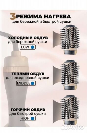 Щетка-фен стайлер новый