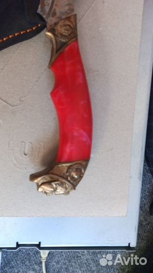 Ножи дамасская сталь с изображением Сталина