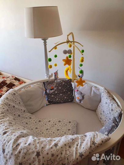 Бортики подушки в детскую кроватку