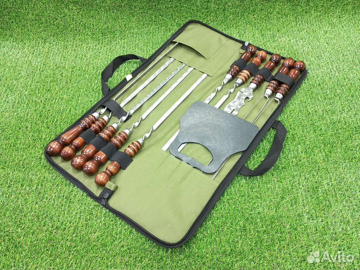 Опт и розница набор шампуров в футляре Уфа