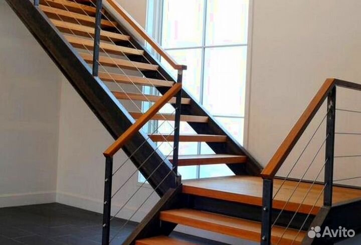 Лестницы с поворотом под ключ
