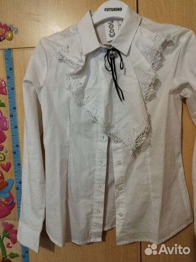 Рубашка белая школьная