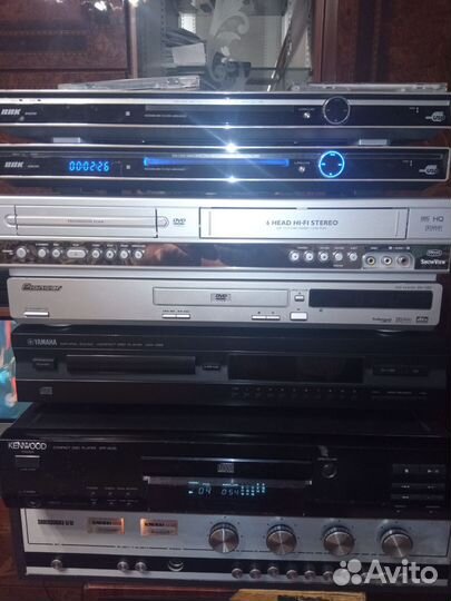 CD, DVD, VHS- стерео проигрыватели