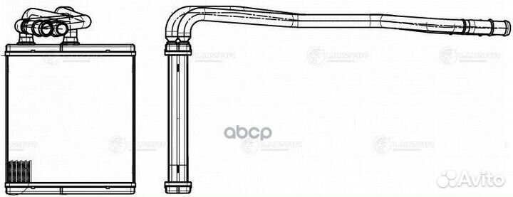 Радиатор отоп. для а/м Ford Fiesta VI (08) LRh