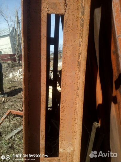 Ворота гаражные металлические бу