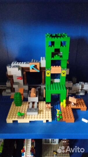 Lego майнкрафт шахта крипера