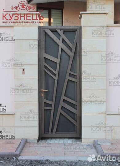 Кованые ворота распашные, откатные