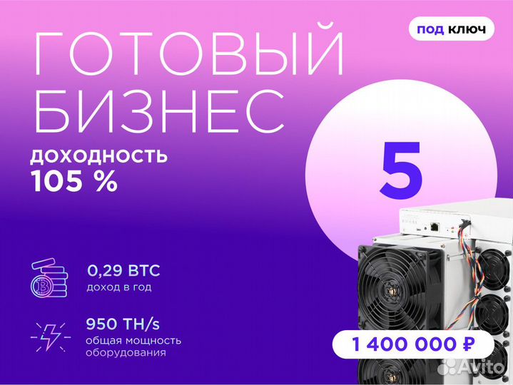 Бизнес под ключ майнинг